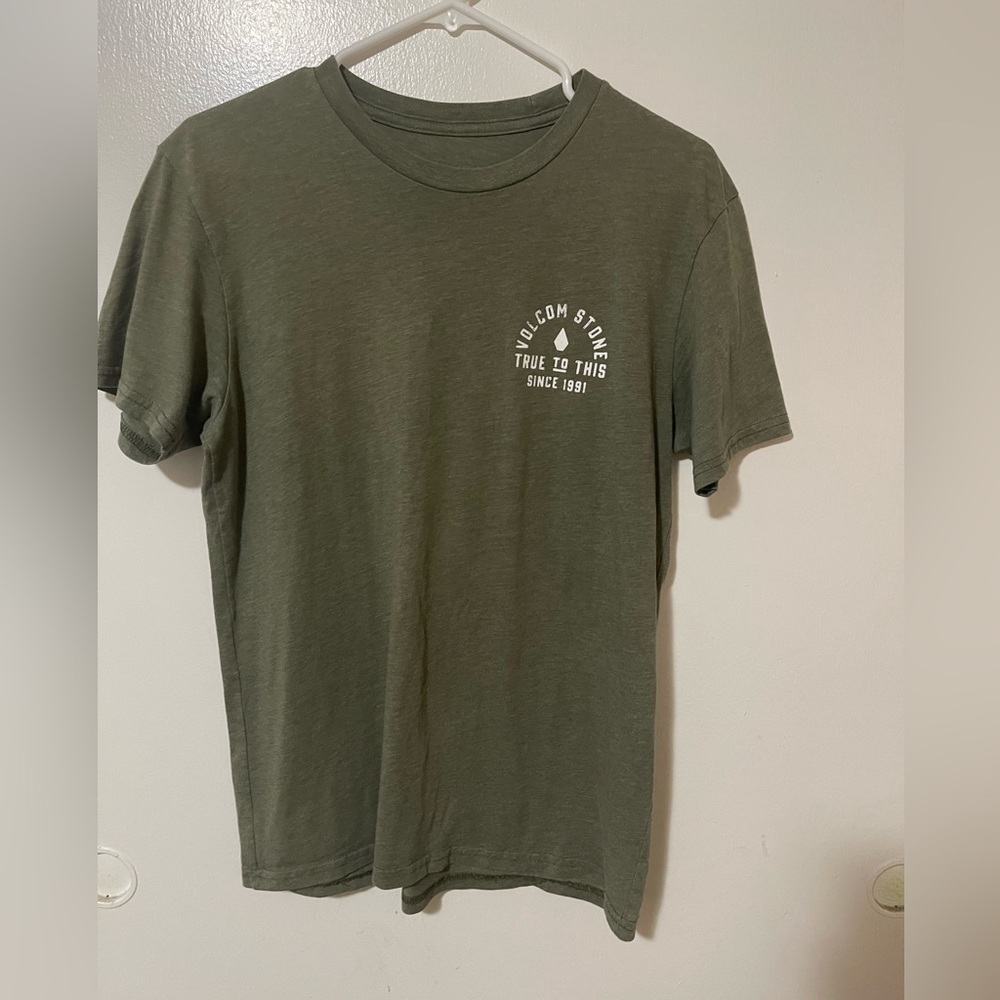 Volcom olive green t shirt